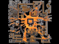 Karte der achten Ebene / Map of the eighth level
